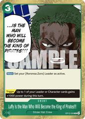 Luffy Is the Man Who Will Become the King of Pirates!!! OP12-039 value