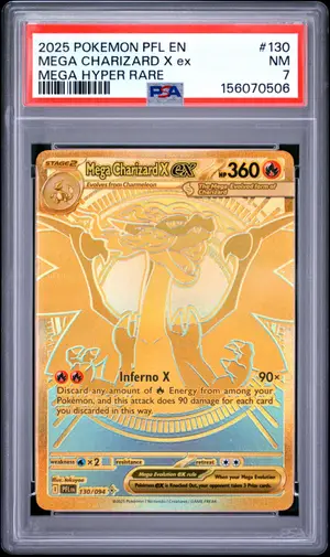 Mega Charizard X EX, PSA 7 NM