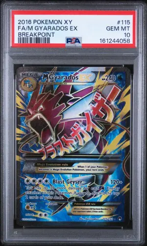 Full Art/M Gyarados EX, PSA GEM-MT 10