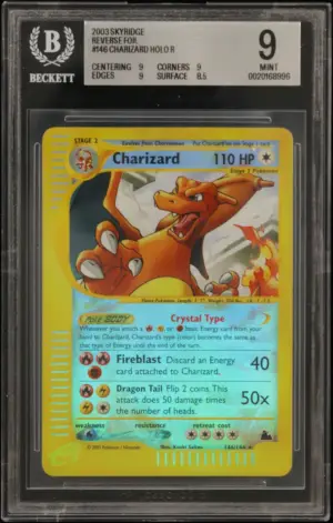Charizard HOLO R, Beckett 9-MINT