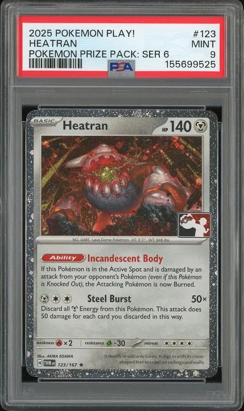 Prize Pack Series 6 Heatran #123 Cosmos