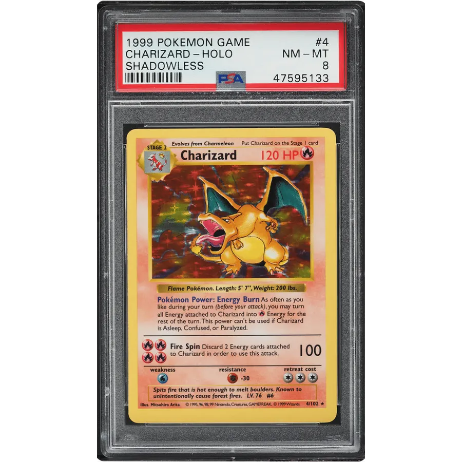 Base Set Charizard #4 PSA 8 NM-MT