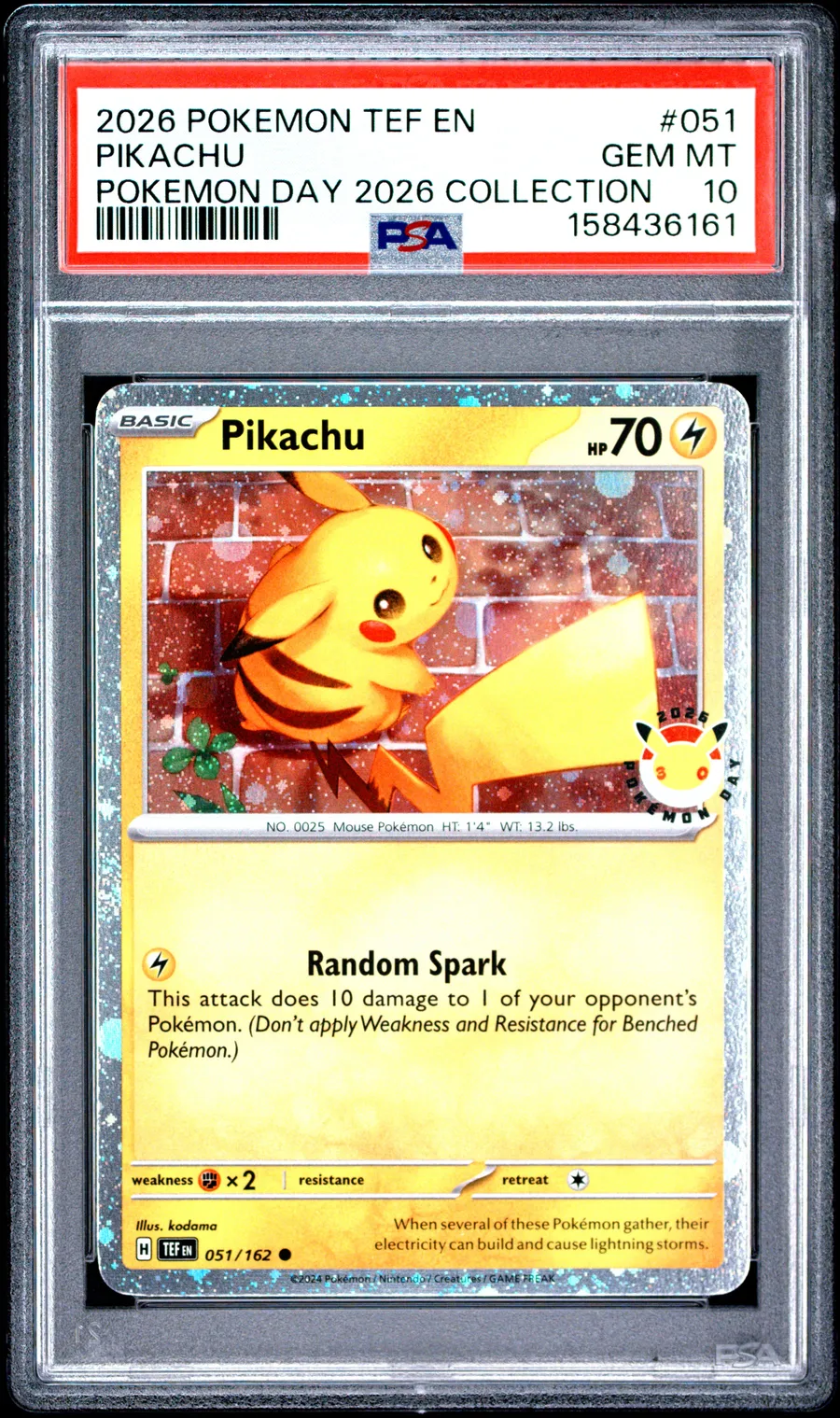 PIKACHU 2026 TEF EN-TEMPORAL FORCES (PSA 10)