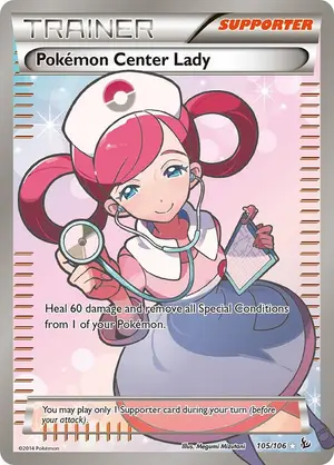 Pokemon Center Lady (105 Full Art), Raw