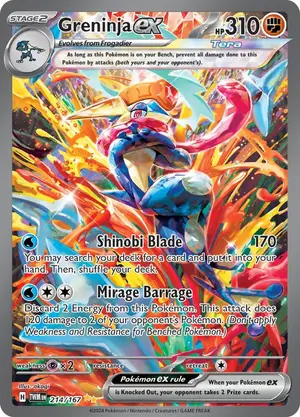 Greninja ex - 214/167, Raw