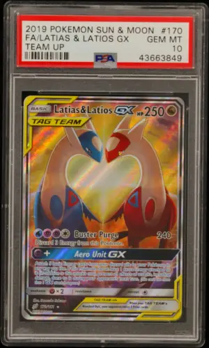 Full Art/Latias & Latios GX, PSA GEM-MT 10