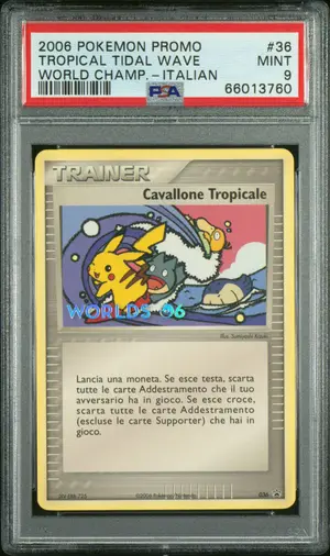 Tropical Tidal Wave World Champ.-Italian #36, PSA 9