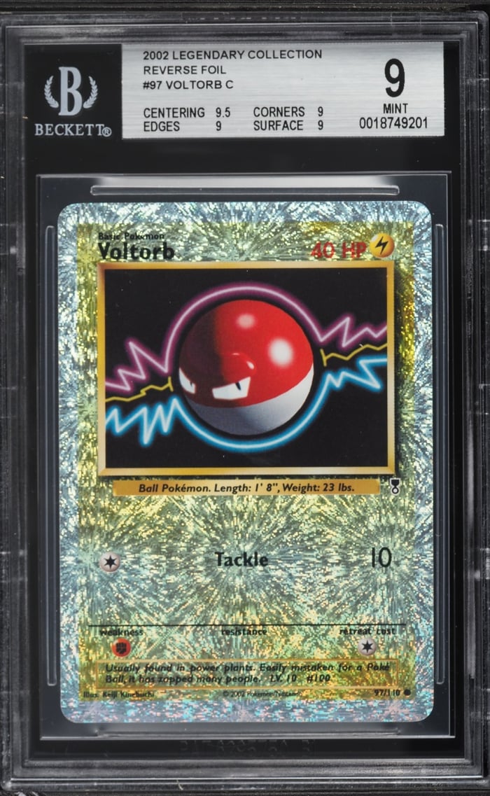 2002 Pokemon Legendary Collection Reverse Holo Voltorb #97