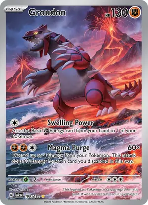 Groudon - 199/182, Raw