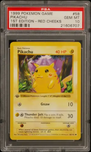 Pikachu, PSA 10