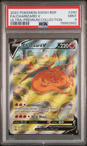Charizard V, PSA 9 MINT