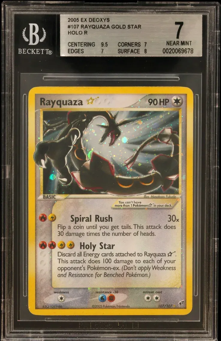 Rayquaza Gold Star R pulled on Collector Crypt