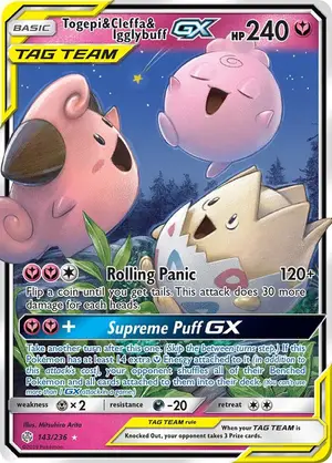 Togepi & Cleffa & Igglybuff GX, Raw