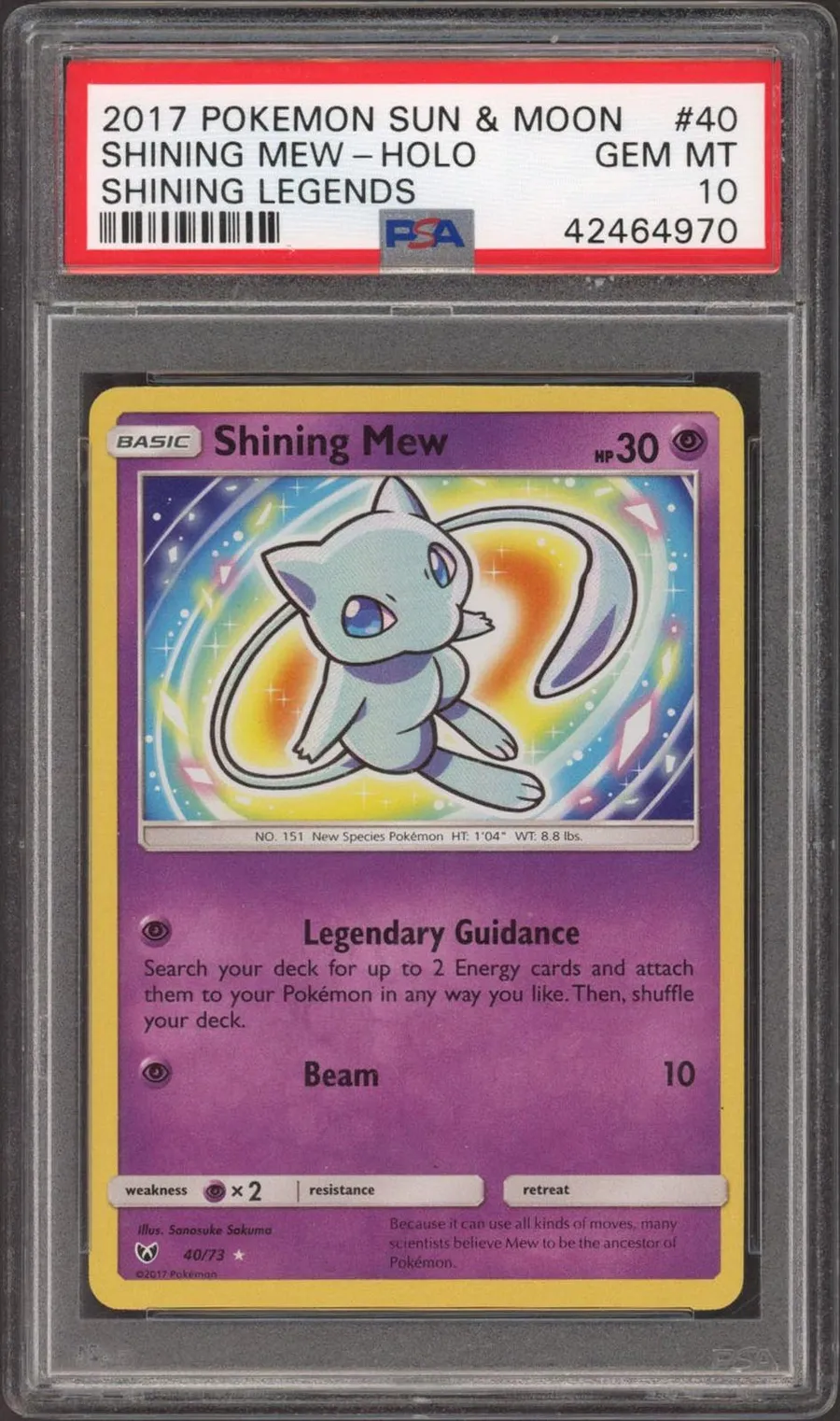 Shining Mew- Shining Legends #40