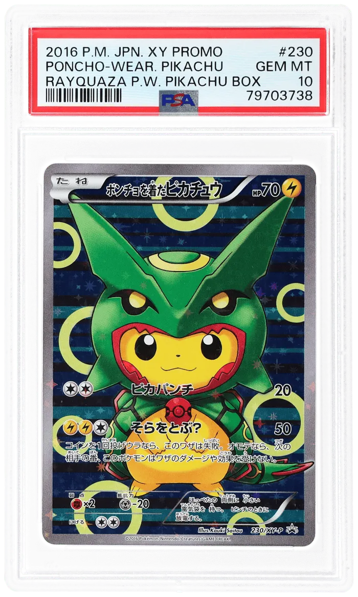 XY Special Box Promo Rayquaza Poncho Wearing Pikachu #230XYP
