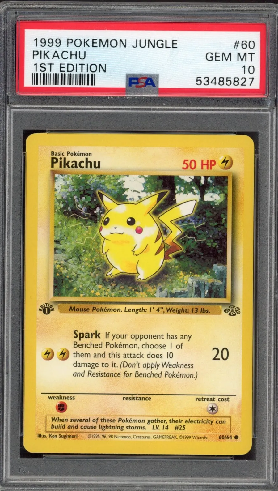 Pikachu #60 Jungle (PSA 10)