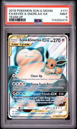 FULL ART/EEVEE & SNORLAX GX, PSA