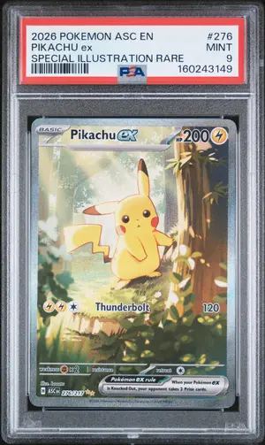 Pikachu EX, PSA 9 MINT
