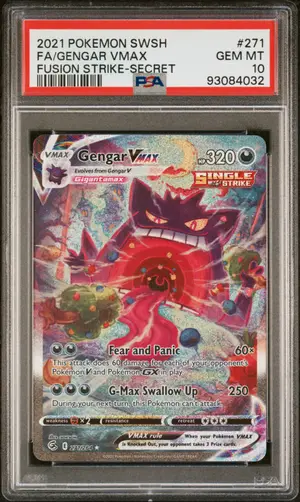 Gengar Vmax, PSA 10 GEM MINT