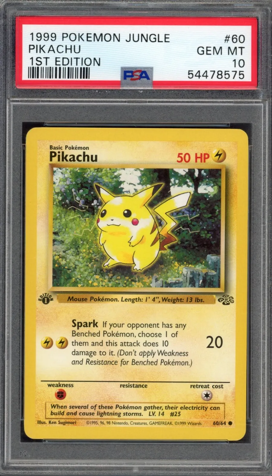 Pikachu #60 Jungle (PSA 10)