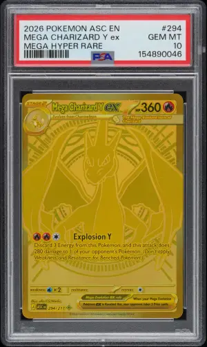 Mega Charizard Y EX, PSA GEM-MT 10