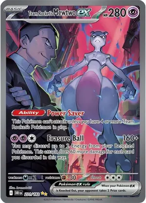 Team Rocket's Mewtwo ex - 231/182, Raw
