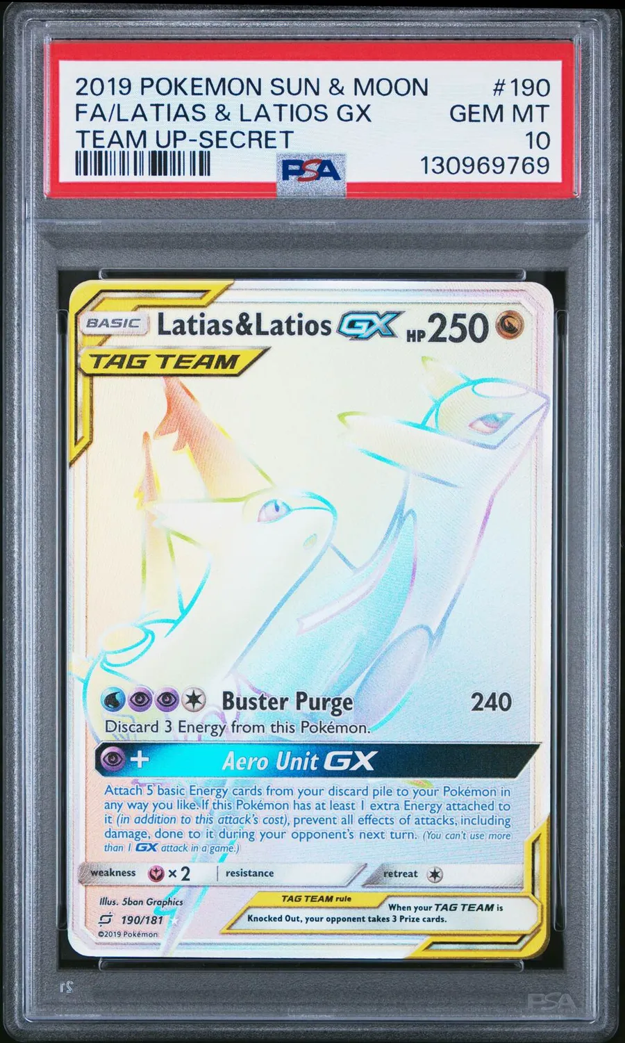 Latias & Latios Gx Team Up-Secret #190