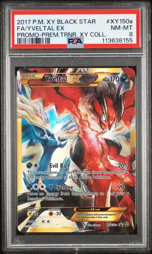 Yveltal EX, PSA 8 NM-MT