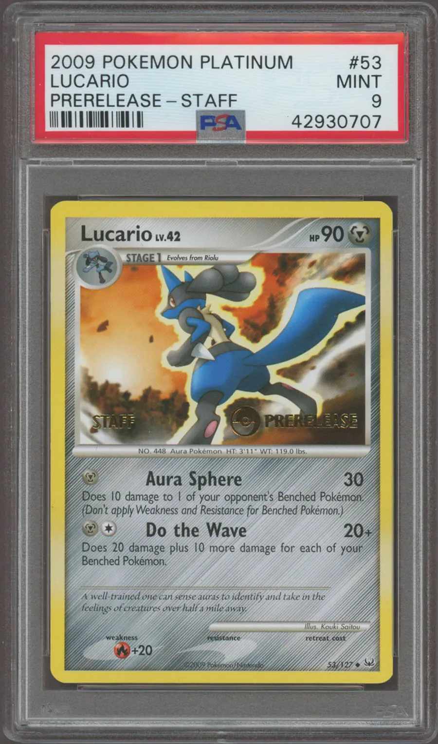 Lucario Prerelease-Staff #53