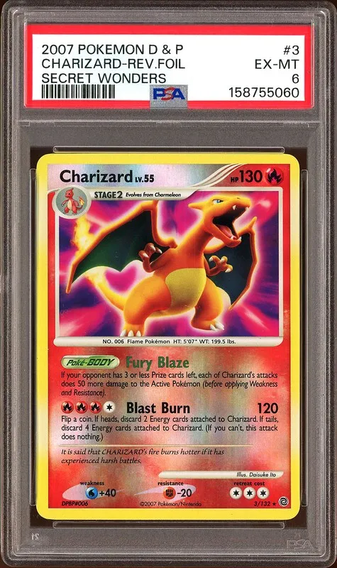 Secret Wonders Charizard #3 Reverse Foil