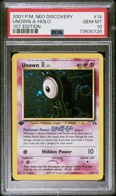 Unown A, PSA 10