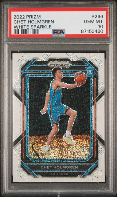 Chet Holmgren White Sparkle #266, PSA 10