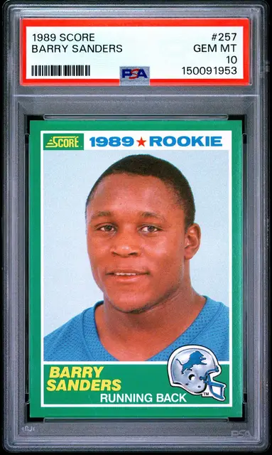 Barry Sanders #257, PSA 10